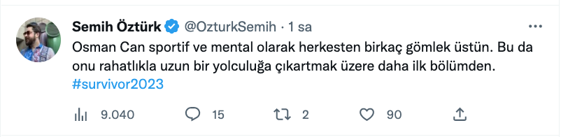 semih ozturk ten survivor 2023 te osman can ural ile ilgili dikkat ceken yorum